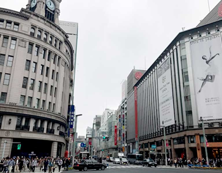 銀座の町並み